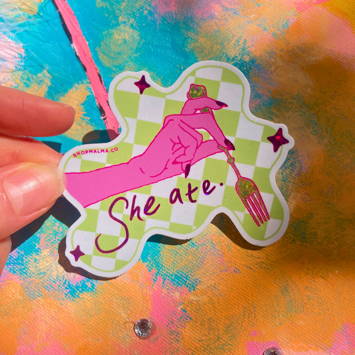 She Ate Sticker
