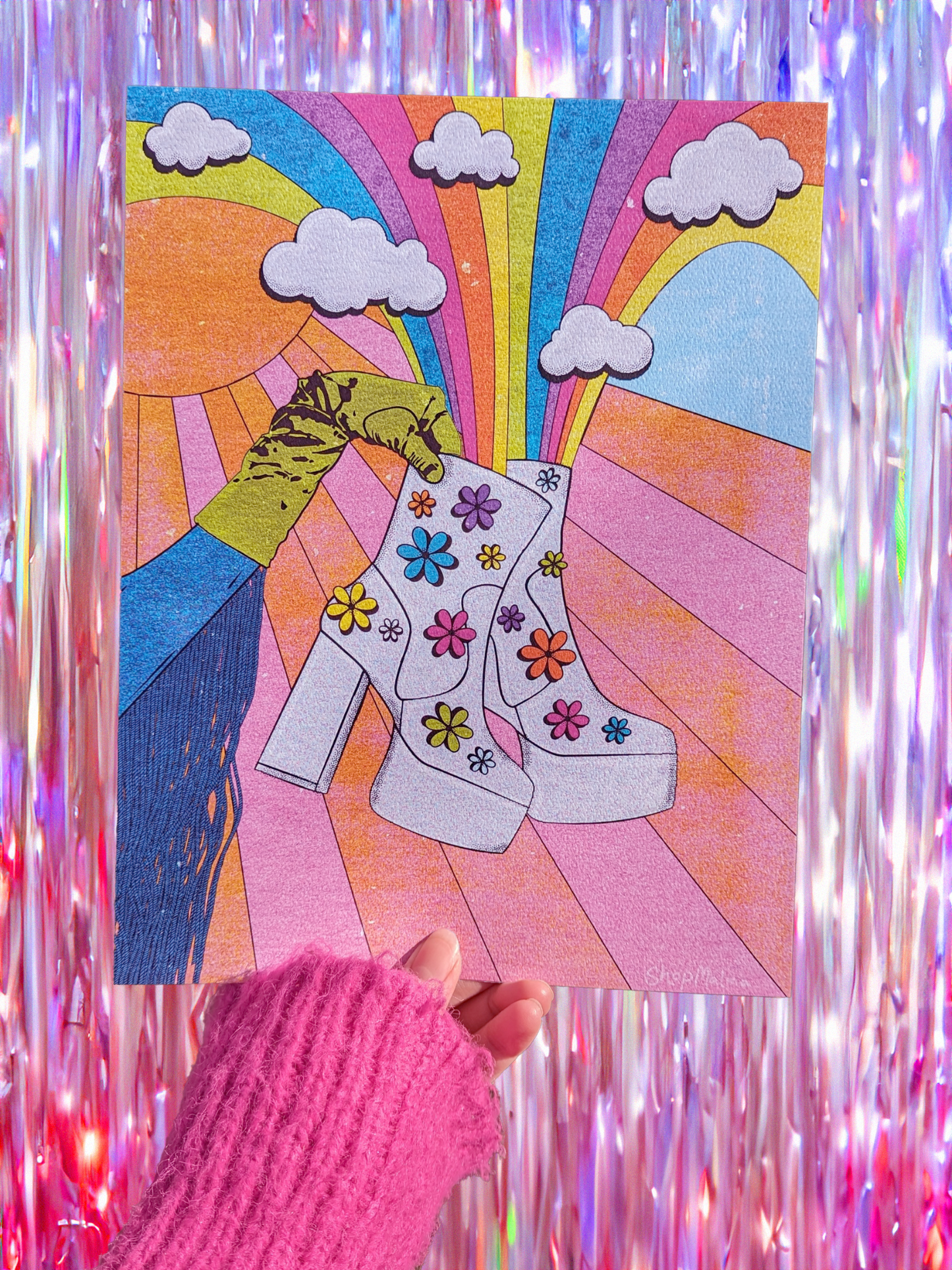 Groovy Boots Print