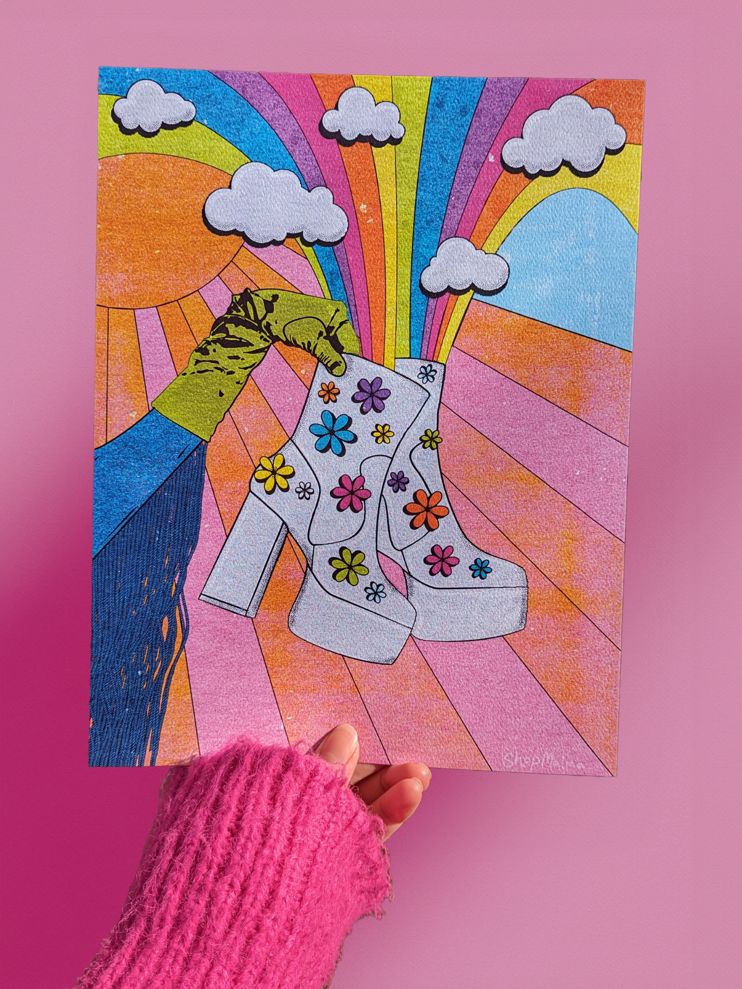 Groovy Boots Print